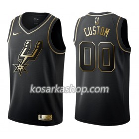 Dres San Antonio Spurs Prilagođeni Nike Crna Golden Edition Swingman